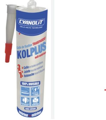 7 / LOT DE 4 KOLPLUS CYANOLIT Colle de fixation transp…
