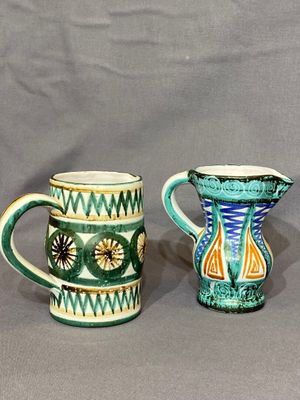 Robert PICAULT (1919-2000) Ensemble de 2 pichets en céramiqu…