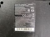 the back side of a laptop with a label on it