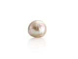 a white pearl on a white background