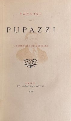 [GUIGNOL (Théâtre de)]. LEMERCIER DE NEUVILLE (Louis). Théât…
