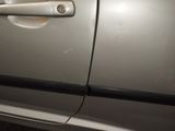 a close up of a door handle on a car