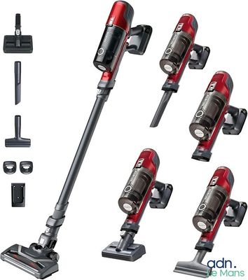 several different types of vacuum cleaners and accessories on a white background