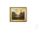 a picture of a painting on the wall of a room