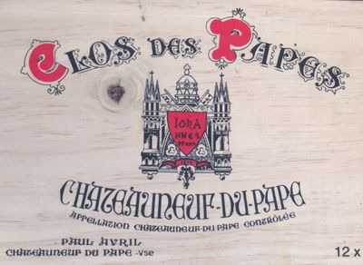 12 Blles CHATEAUNEUF DU PAPE Clos des Papes mise P. Avril 20… - Photo 1