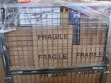 a cart that has a lot of boxes in it