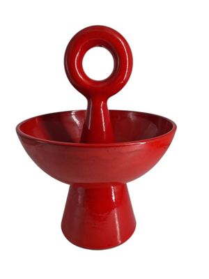 Robert PICAULT (1919-2000), Coupe à fruits en faïence émaill…