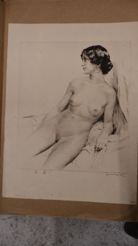 Lucien Henri GRANDGERARD (1880-1970). Pochette numérotée contenan...