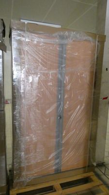 a pallet that is sitting in the middle of a room