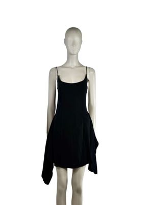 the back of a mannequin wearing a black dress on a mannequin mannequin mannequin