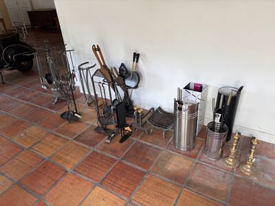 a lot of tools that are sitting on the floor