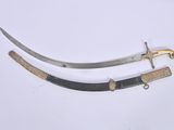 pair of antique swords with gold and silver decoration