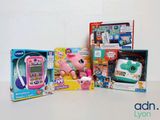 a lot of toys that are sitting on a table