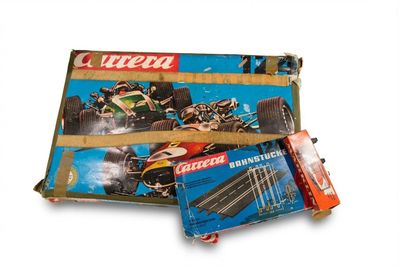 a picture of a box with a toy car inside of it