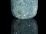 an image of a blue glass bottle with a pink lid