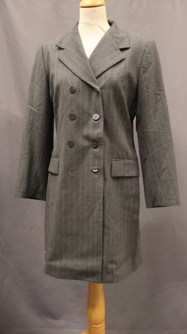 CAROLL Paris – Robe façon tailleur en laine, gris à rayure (manqu...