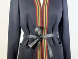 an image of a women ' s jacket with a belt