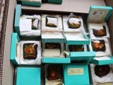 many boxes of food that are on display in a box