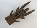 an image of a close up of a wooden sculpture of a hand