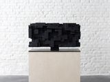 an image of a sculpture made out of lego blocks on a table