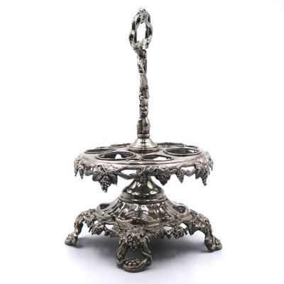 Porte-coquetiers comprenant 6 coquetiers en métal argenté or…