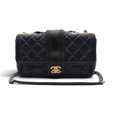 sac à bandoulière Chanel en cuir d'agneau matelassé