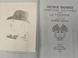 a book with a drawing of a man in a hat