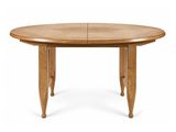 une table en bois avec deux rallonges sur le plateau
