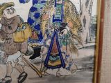 an image of a picture of a painting of a woman and two men