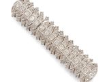 un bracelet en diamants et plaqué platine, signé Van Cleef