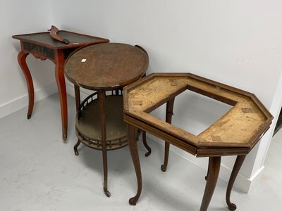 two tables that are sitting next to each other