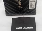 saint laurent black quilted leather shoulder bag