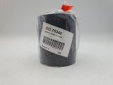 a bag of black tape on a white surface