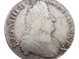 a close up of a coin on a white background