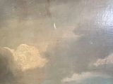 a picture of a painting of a horse in a field