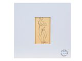 une image représentant un dessin d'une femme nue dans un cadre blanc