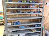 a shelf with many different types of tools on it