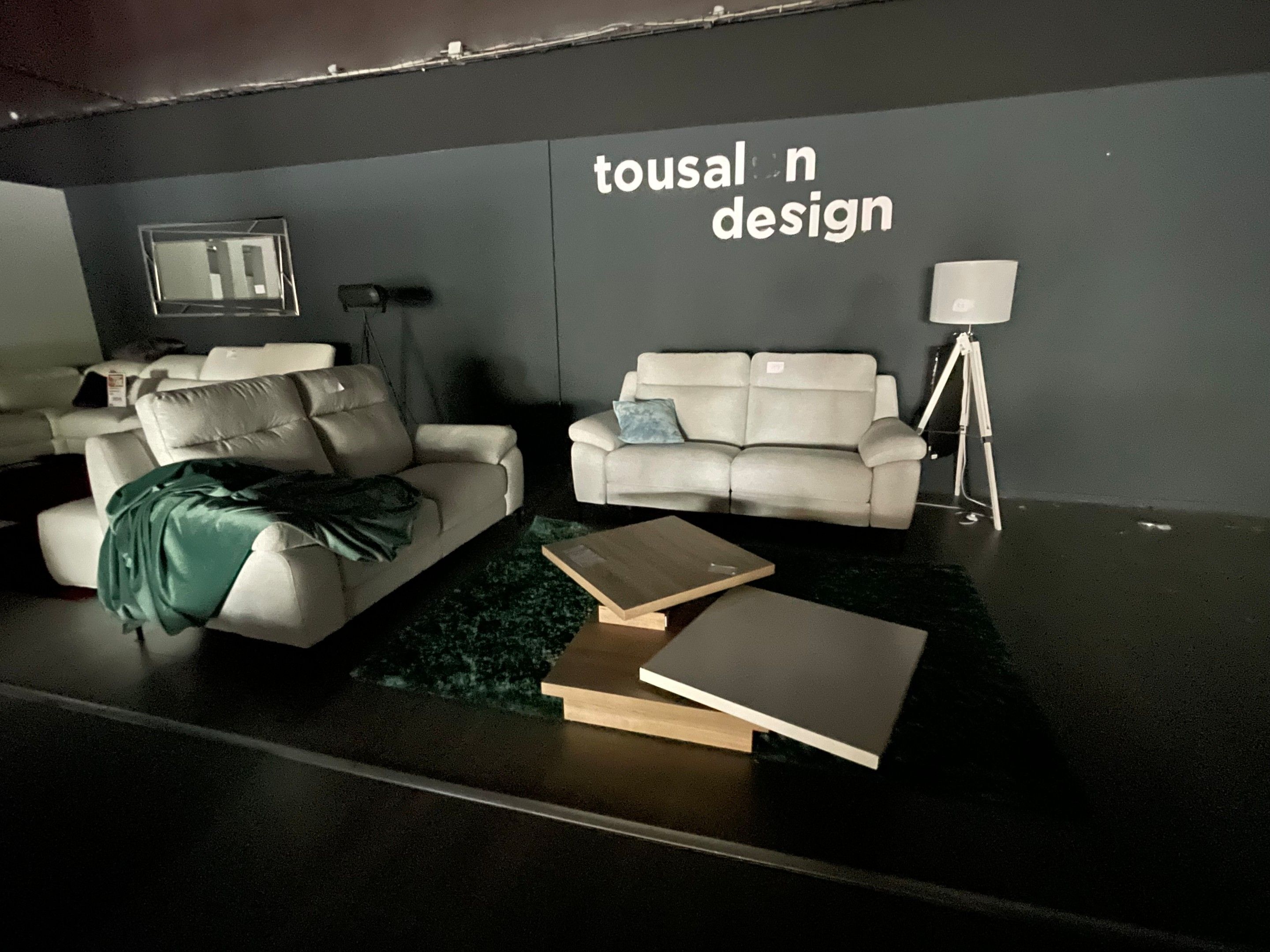 Deux canapés 2 et 3 places (le 3 places est éléctriques) tis…