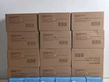 several boxes are stacked on top of each other on the floor