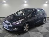 a picture of a black car parked in a garage