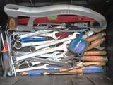 a box full of tools in the back of a truck