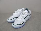 nike air jordan xi low white / green - gold