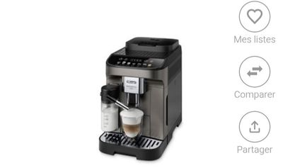 une image représentant une machine à café sur laquelle est posée une tasse de café