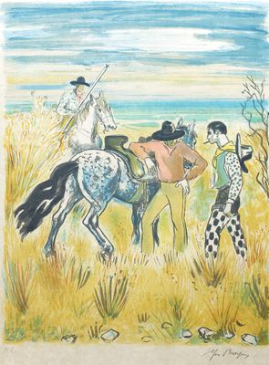 Yves BRAYER (1907-1990), "En Camargue", lithographie hors co…