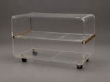 clear acrylic acrylic display case with wheels