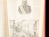 an open book with a picture of a man in a military uniform