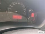 a close up of a car dashboard with a speedometer