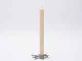 a candle that is sitting on a table