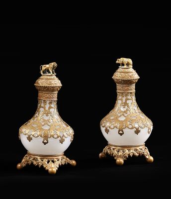 PAIRE DE FLACONS BALUSTRE - Photo 1