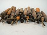 a lot of pencils that are sitting on a table